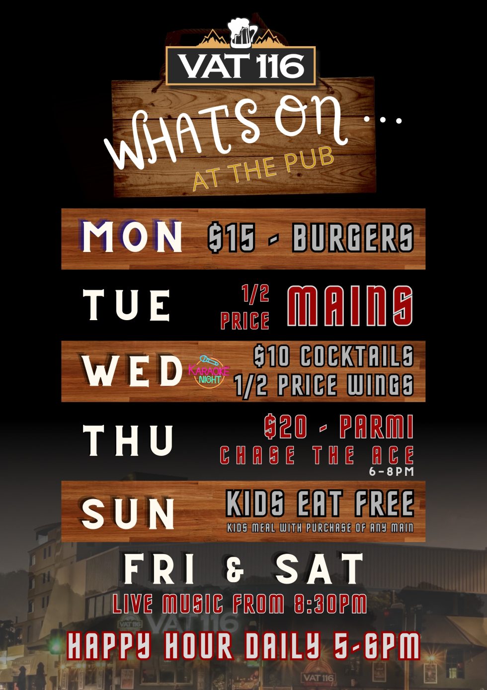 VAT116 - Local Pub & Functions Rockingham